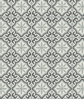 Blackout roller blind Moroccan tile