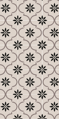Blackout roller blind for window Moroccan flower-shaped tile
