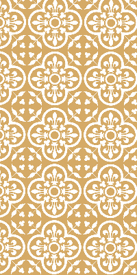 Fabric roller blind for window Portuguese folk pattern tile