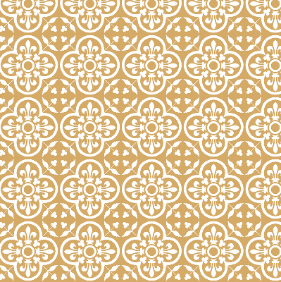 Fabric roller blind for window Portuguese folk pattern tile