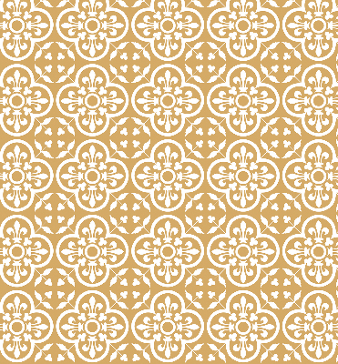Fabric roller blind for window Portuguese folk pattern tile