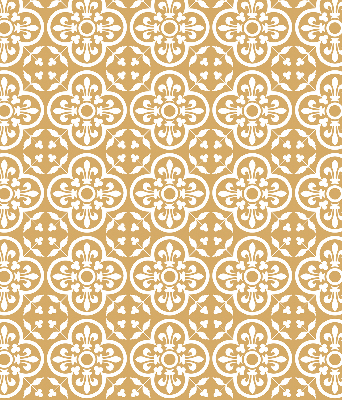 Fabric roller blind for window Portuguese folk pattern tile