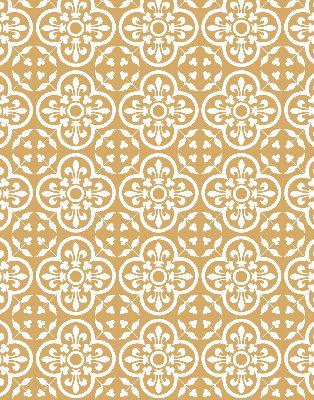 Fabric roller blind for window Portuguese folk pattern tile
