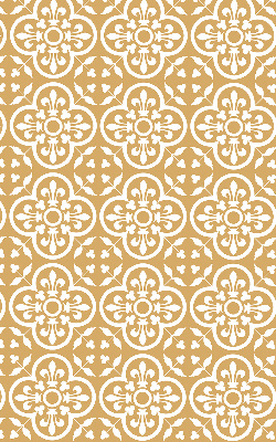 Fabric roller blind for window Portuguese folk pattern tile