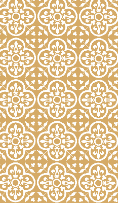 Fabric roller blind for window Portuguese folk pattern tile