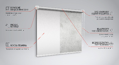 Fabric roller blind for window Smoke