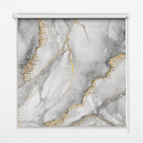 Blackout roller blind Gray marble