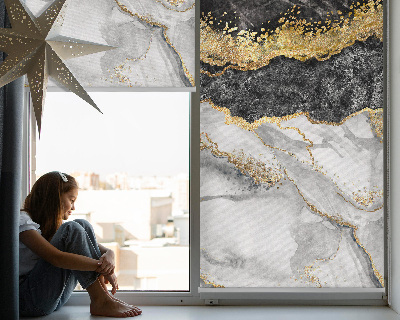 Blackout roller blind for window Marble