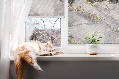Blackout roller blind for window Marble