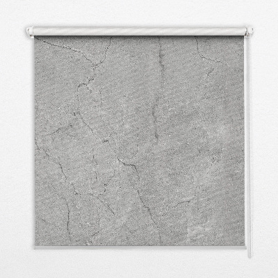 Fabric roller blind for window Gray marble