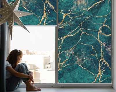 Blackout roller blind Green marble