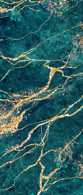 Blackout roller blind Green marble