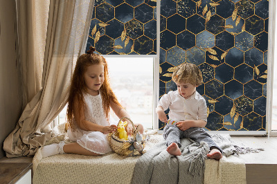 Fabric roller blind for window Honeycombs