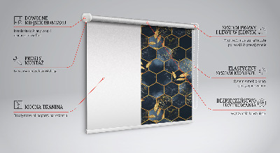 Fabric roller blind for window Honeycombs