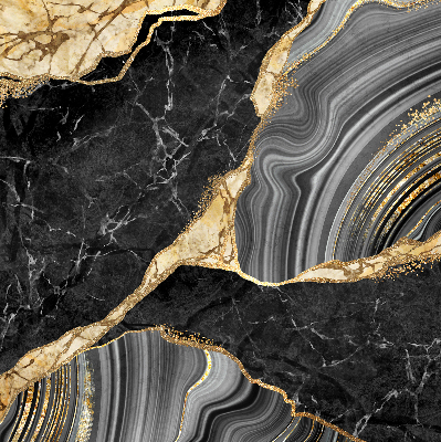 Blackout roller blind Black marble