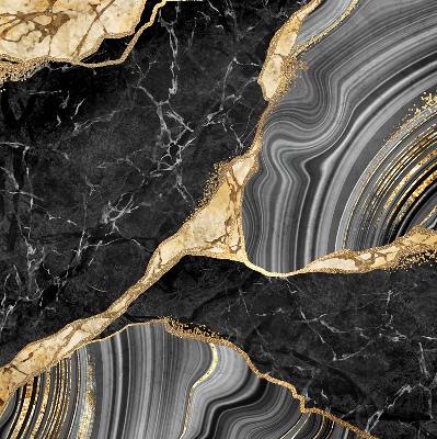 Blackout roller blind Black marble