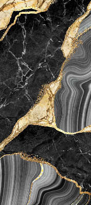 Blackout roller blind Black marble