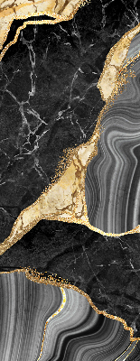 Blackout roller blind Black marble