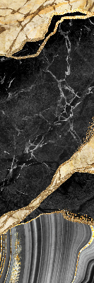 Blackout roller blind Black marble