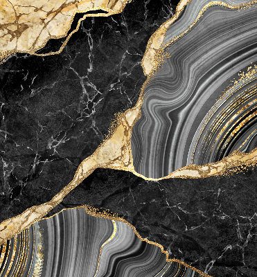 Blackout roller blind Black marble