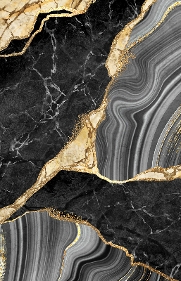 Blackout roller blind Black marble