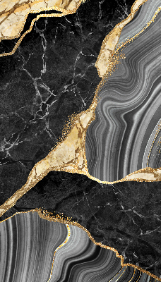 Blackout roller blind Black marble