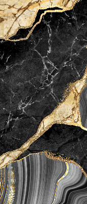 Blackout roller blind Black marble