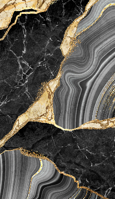 Blackout roller blind Black marble