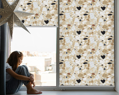 Blackout roller blind for window Light granite