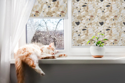 Blackout roller blind for window Light granite