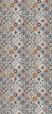 Fabric roller blind for window Decorative rhombuses