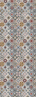 Fabric roller blind for window Decorative rhombuses