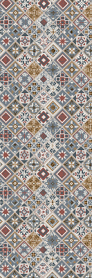 Fabric roller blind for window Decorative rhombuses