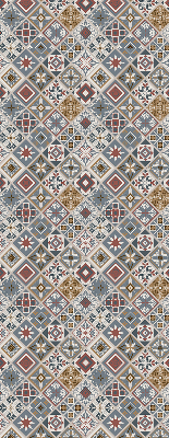 Fabric roller blind for window Decorative rhombuses