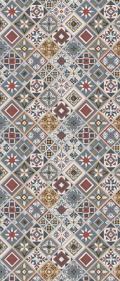 Fabric roller blind for window Decorative rhombuses