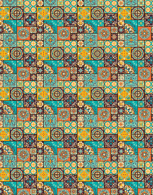Blackout roller blind Colorful mandala