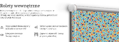 Fabric roller blind for window Shapes