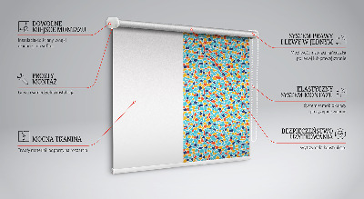 Fabric roller blind for window Shapes