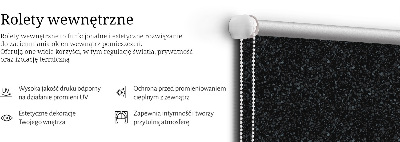 Blackout roller blind Elements on a black background