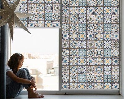 Fabric roller blind for window Mandala