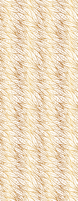 Fabric roller blind for window Golden leaves