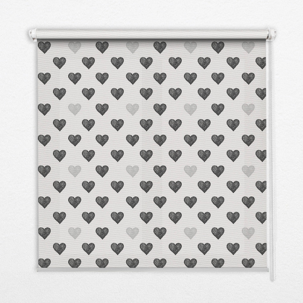 Blackout roller blind Dark Hearts