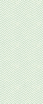 Fabric roller blind for window Green herringbone