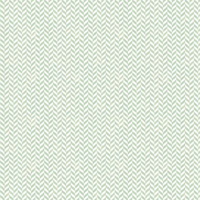 Fabric roller blind for window Green herringbone