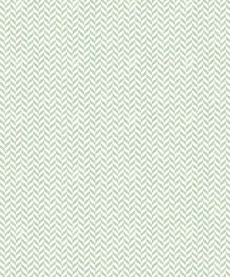 Fabric roller blind for window Green herringbone