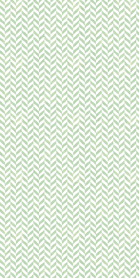Fabric roller blind for window Green herringbone