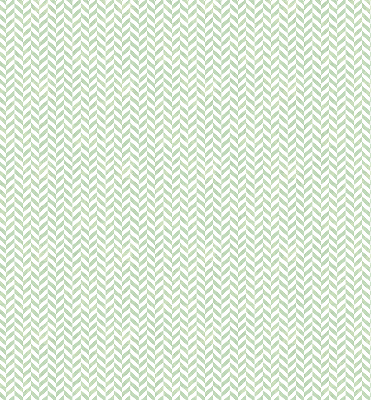 Fabric roller blind for window Green herringbone