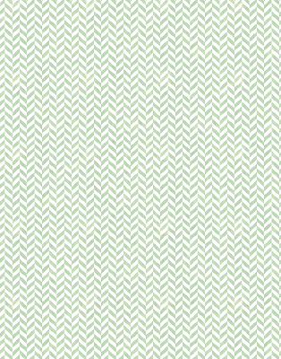 Fabric roller blind for window Green herringbone