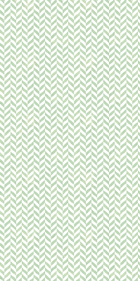 Fabric roller blind for window Green herringbone
