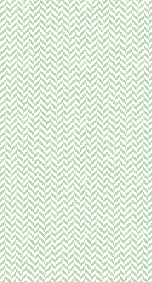 Fabric roller blind for window Green herringbone